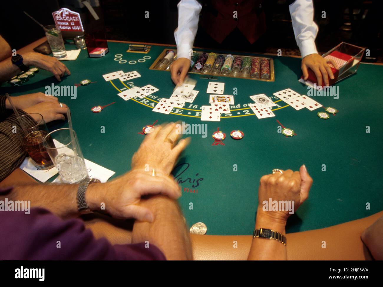 Etats unis Nevada Hotel Paris Casino Stockfoto
