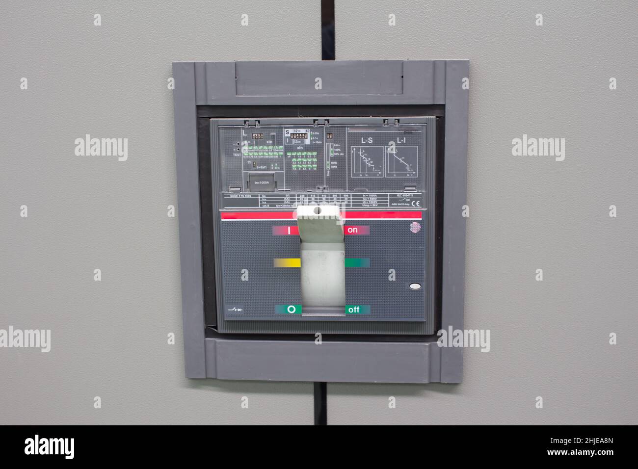 Hochspannungs-Leistungsschalter Stockfoto