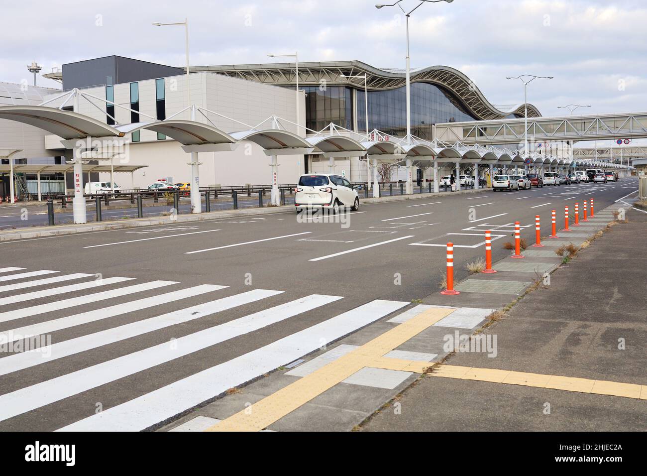 Sendai, Präfektur Miyagi. Dezember 2021. Anzeige des Sendai International Airport. Stockfoto