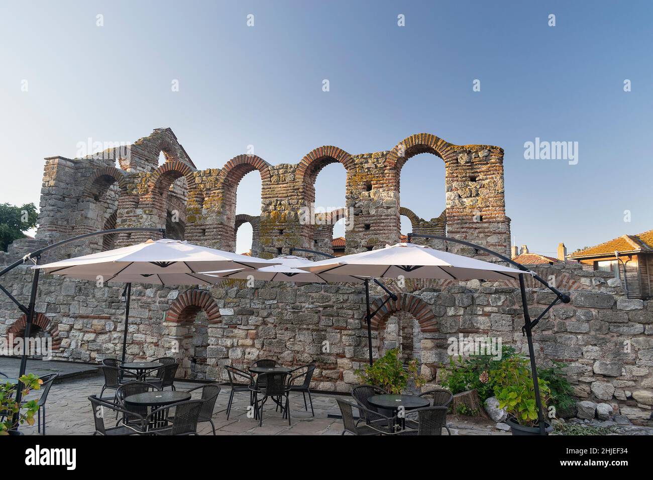 Altstadt von Nesebar, Bulgarien, bulgarische Schwarzmeerküste Stockfoto