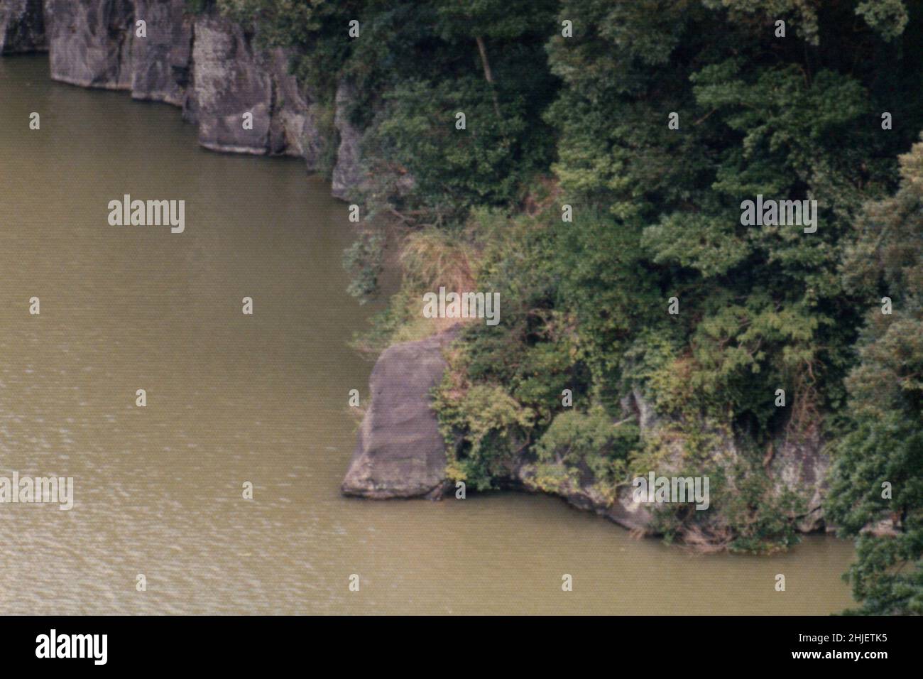 Gescannte Kopie des Archivfotos Japan Landscape Stockfoto