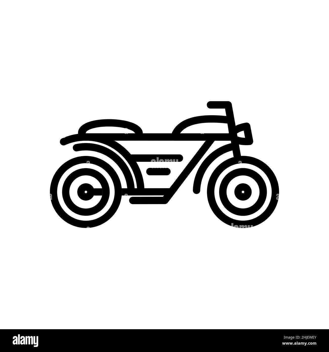 Symbol für die Motorradlinie Stockfoto