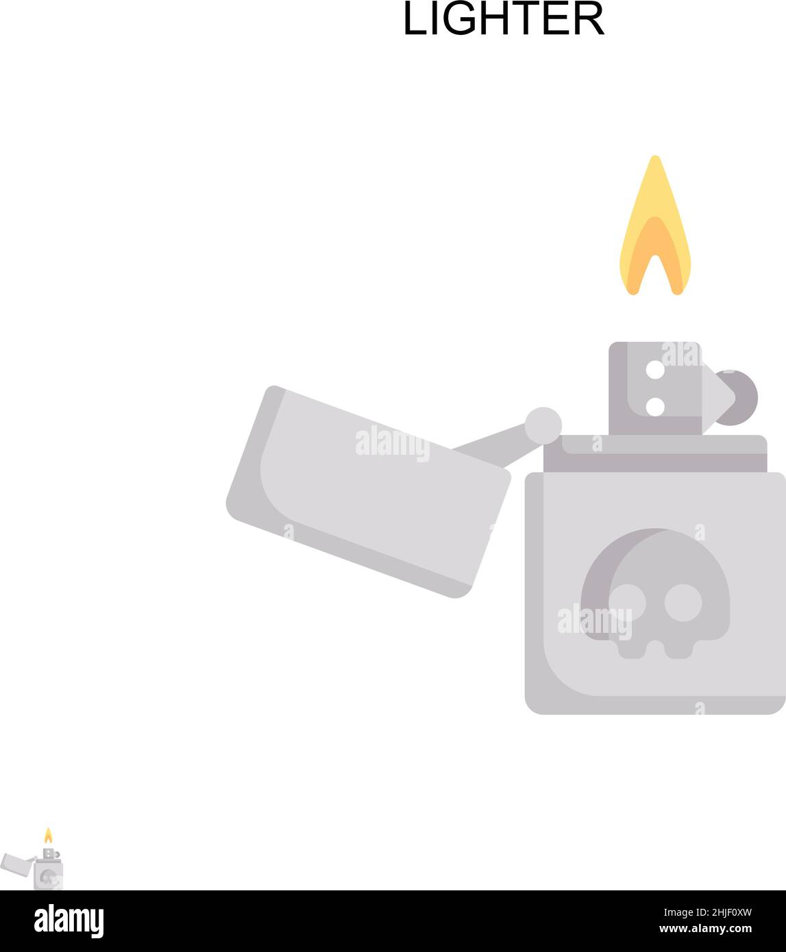 Leichteres einfaches Vektorsymbol. Illustration Symbol Design-Vorlage für Web mobile UI-Element. Stock Vektor