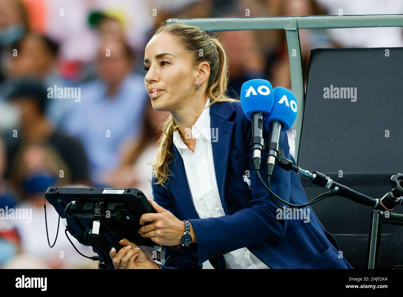 Melbourne, Australien, 29th. Januar 2022. Marjana Veljovic´s Finale der Damen beim Australian Open Tennis Grand Slam 2022 im Melbourne Park. Bildnachweis: Frank Molter/Alamy Live News Stockfoto