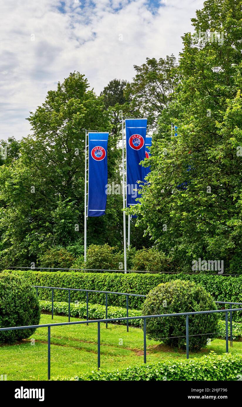 UEFA-Residenz in Nyon, Schweiz Stockfoto