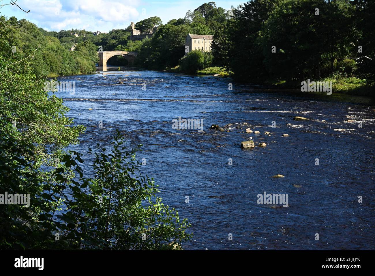 Brücke bei Barnard Castle Stockfoto