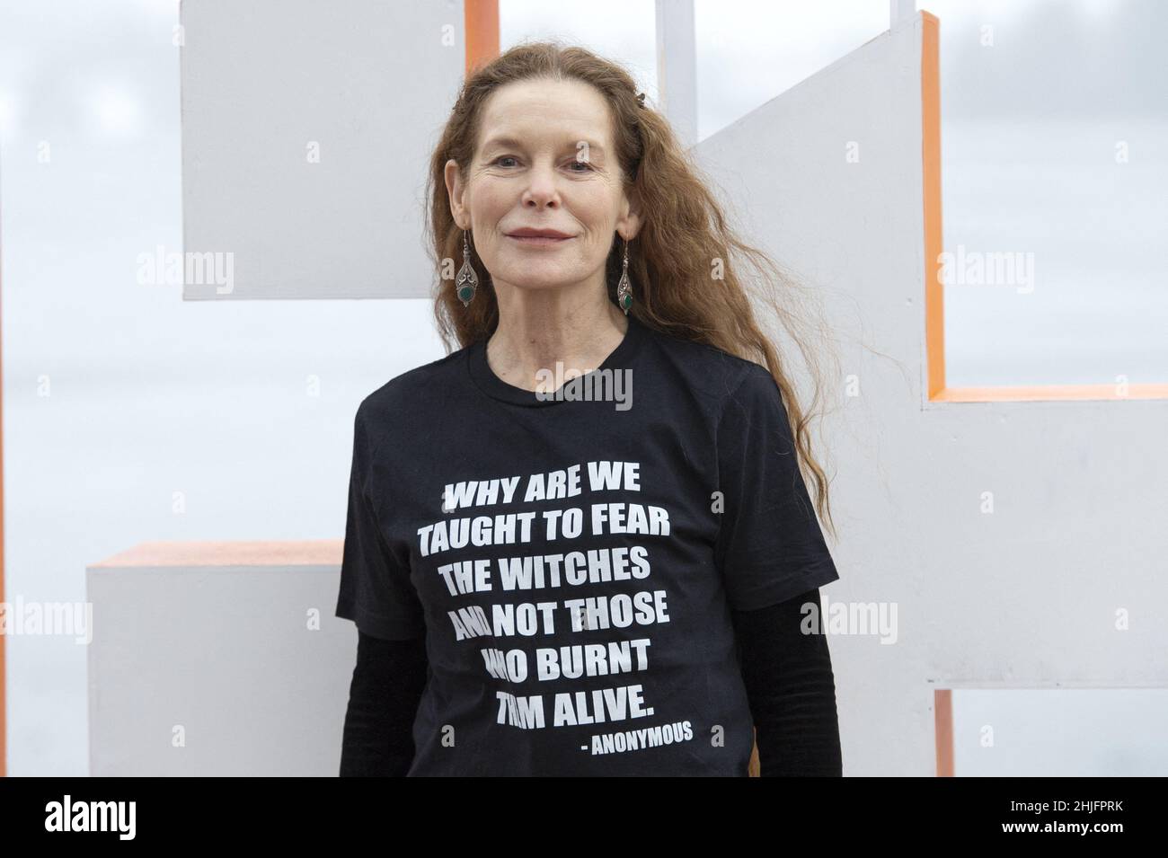 Alice Krige besucht eine Fotoschau im Rahmen des Gerardmer Film Festivals 29th (Festival International du Film Fantastique de Gerardmer) am 29. Januar 2022 in Gerardmer, Frankreich. Foto von Aurore Marechal/ABACAPRESS.COM Stockfoto