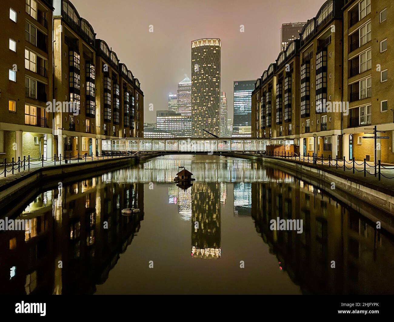 Docklands Reflections Stockfoto