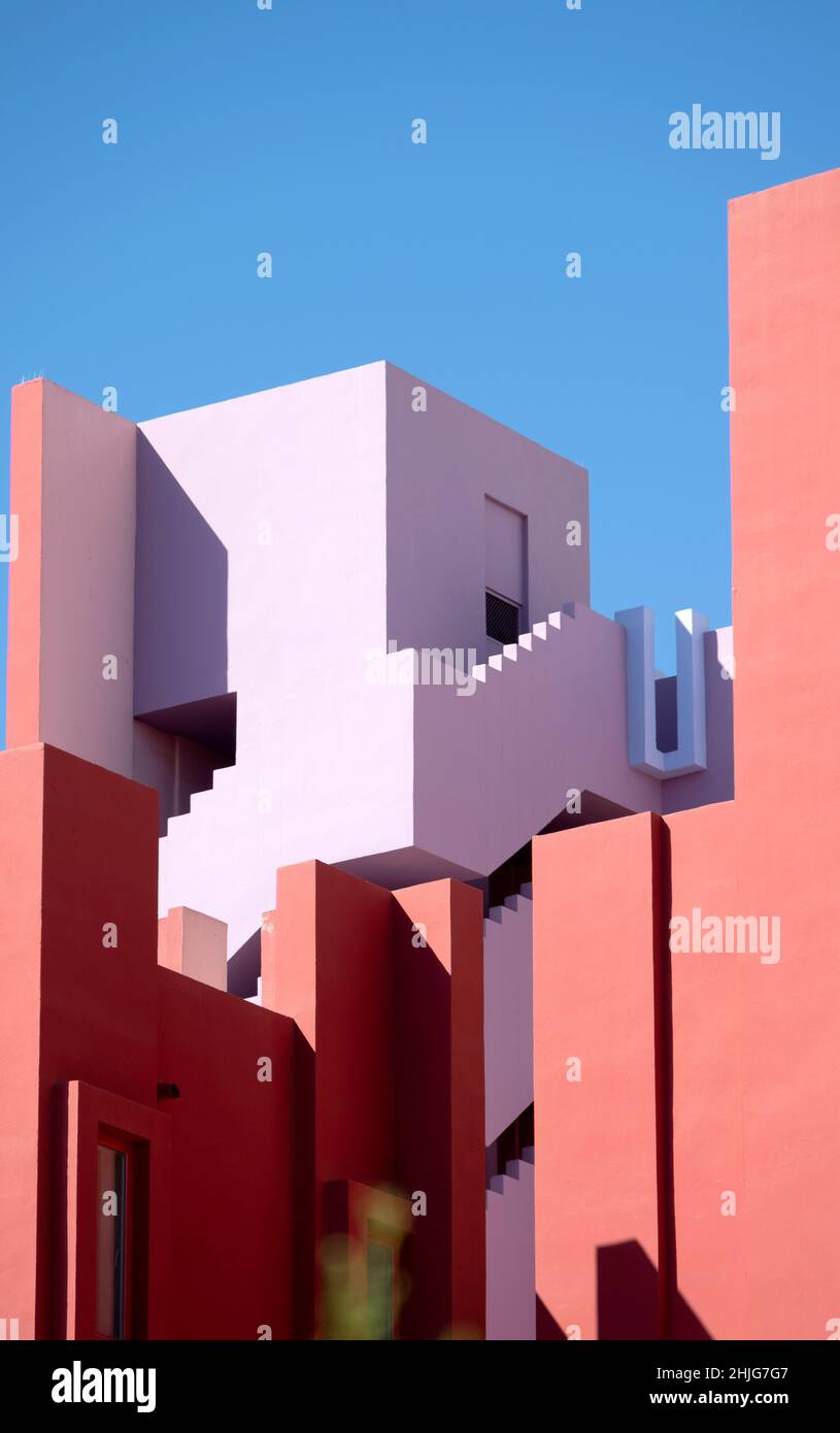 La Muralla Roja, CALPE, Spanien Stockfoto