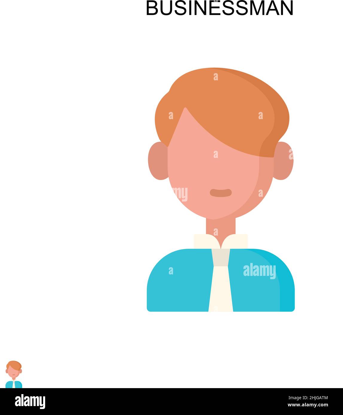 Einfaches Vektor-Symbol für Geschäftsleute. Illustration Symbol Design-Vorlage für Web mobile UI-Element. Stock Vektor Einfaches Vektor-Symbol für Geschäftsleute. Illustration Symbol Design-Vorlage für Web mobile UI-Element. Stock Vektor