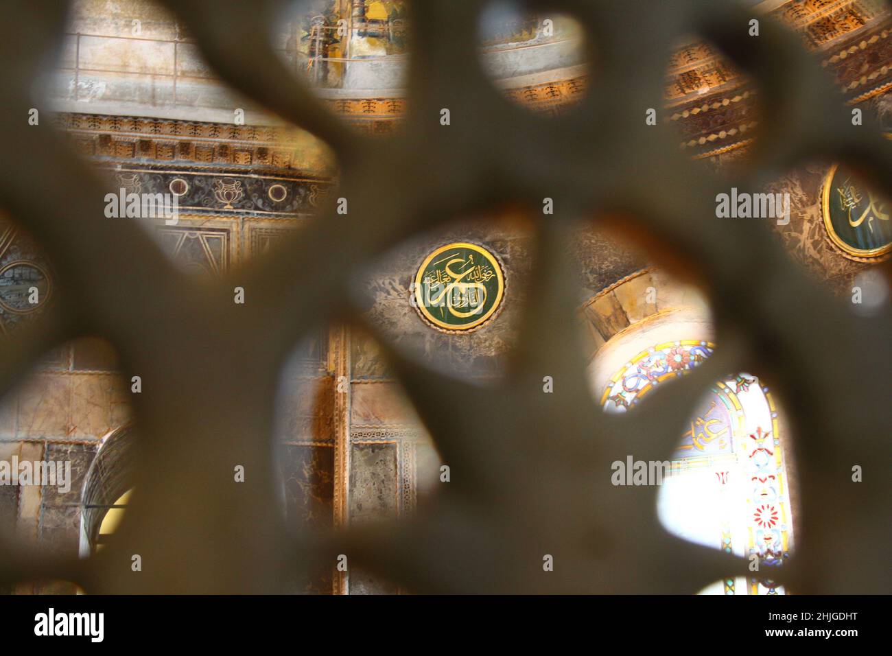 Istanbul, Türkei - 25. september 2014 : Haghia Sophia. Die Haghia Sophia ist eine ehemalige orthodoxe patriarchalische Basilika, später eine Moschee und heute ein Museum in ist Stockfoto