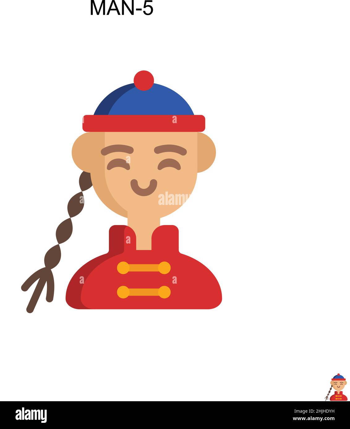 Man-5 einfaches Vektorsymbol. Illustration Symbol Design-Vorlage für Web mobile UI-Element. Stock Vektor Man-5 einfaches Vektorsymbol. Illustration Symbol Design-Vorlage für Web mobile UI-Element. Stock Vektor