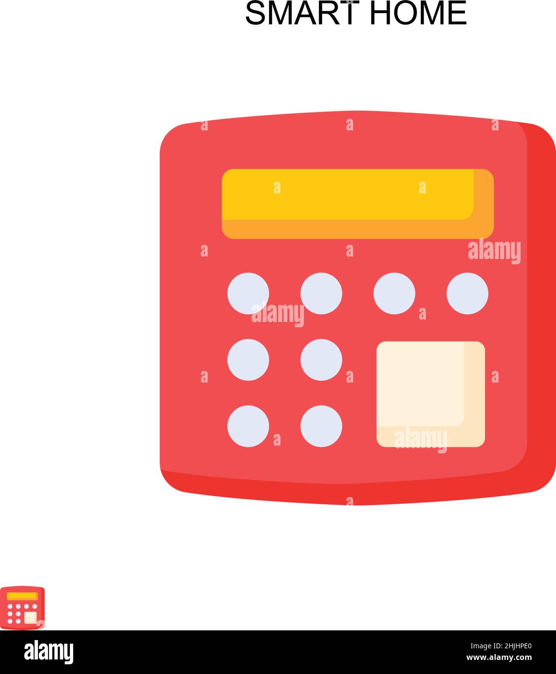 Einfaches Vektorsymbol für Smart Home. Illustration Symbol Design-Vorlage für Web mobile UI-Element. Stock Vektor