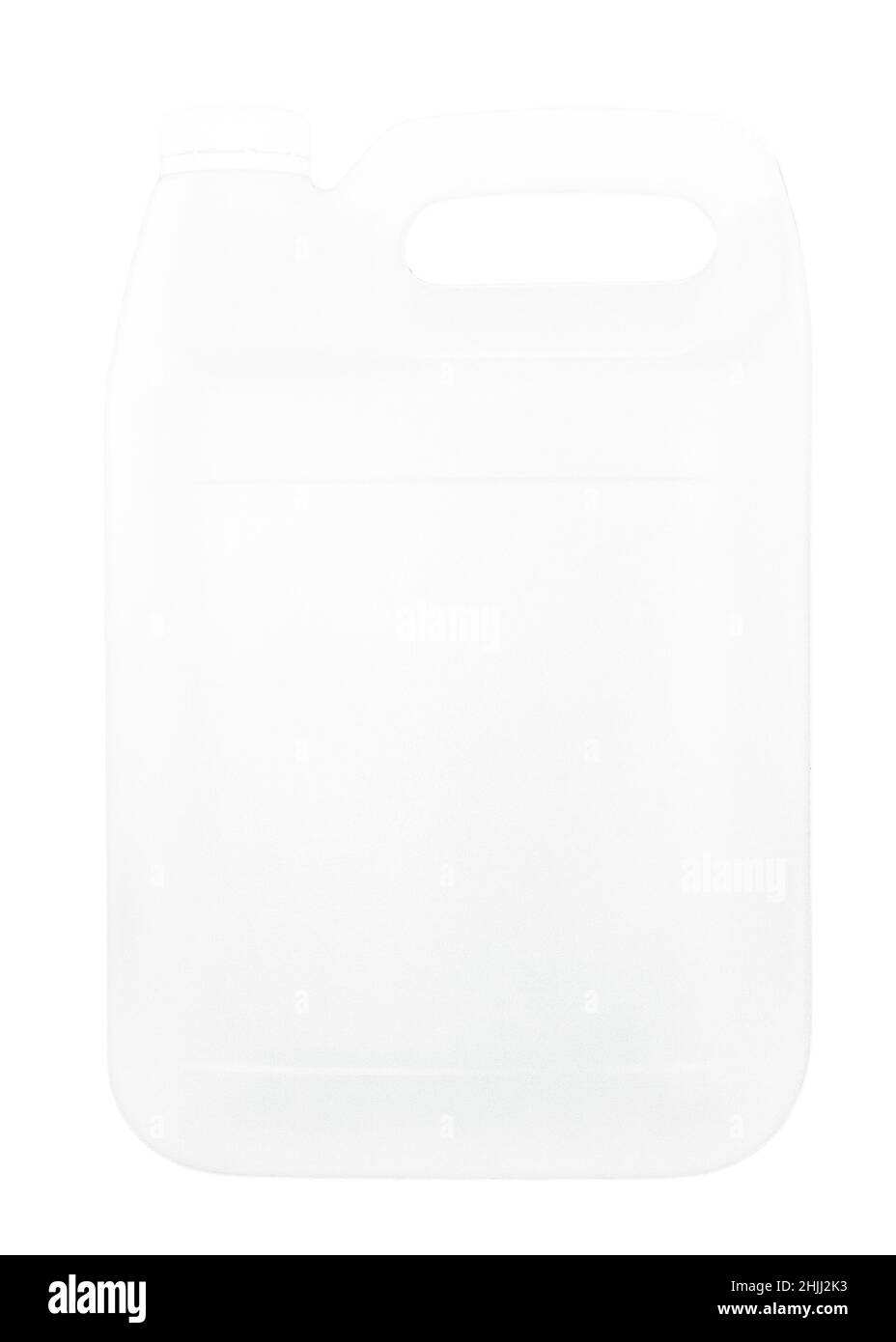 5 Liter leere Flasche für Pack Shots Stockfoto