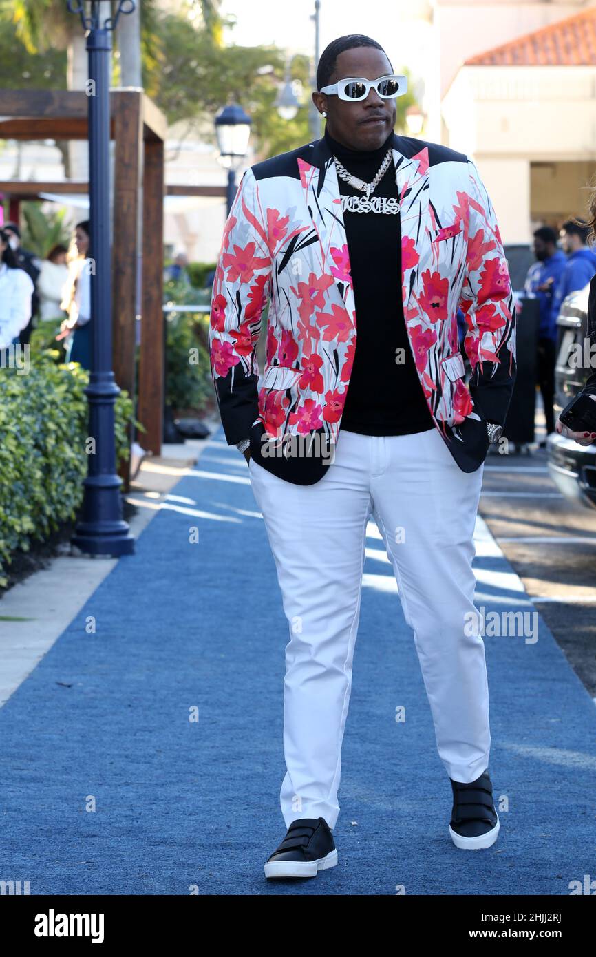 Hallandale, Florida, USA. 29th Januar 2022. Mase nimmt am 29. Januar 2022 an der Pegasus-Weltmeisterschaft 2022 in Gulfstream in Hallandale, Florida, Teil. Personen: Mase . Kredit: Hoo Me.Com/Media Punch/Alamy Live Nachrichten Stockfoto