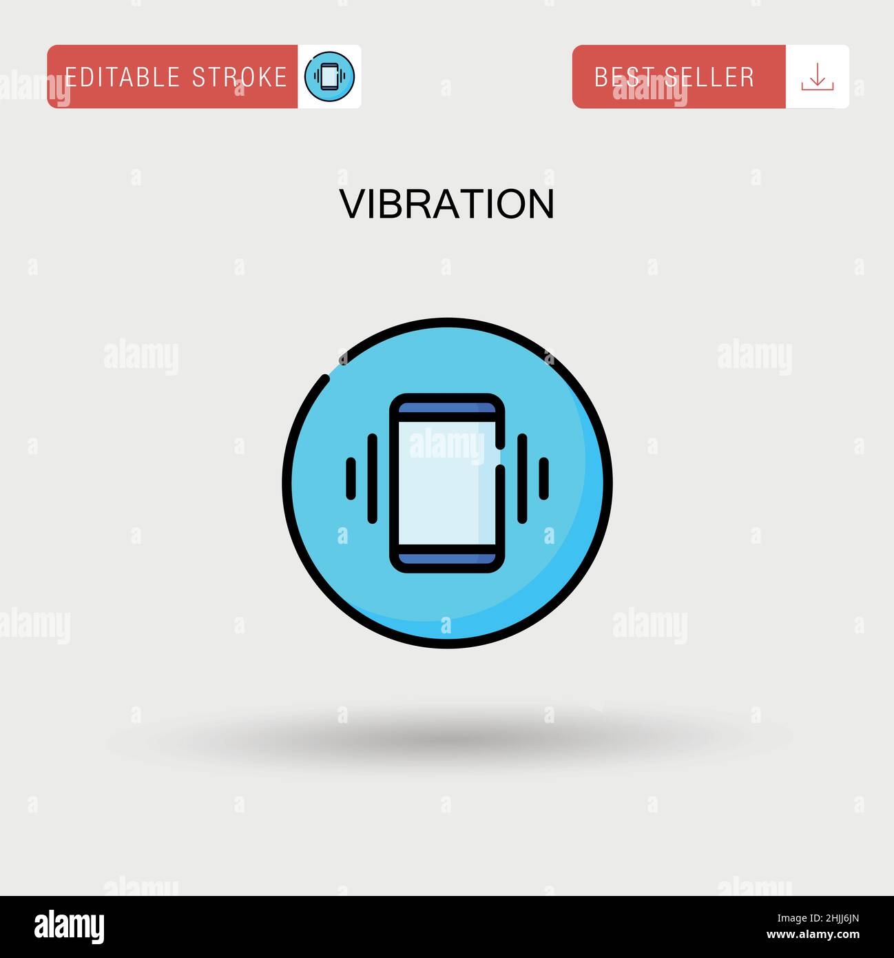 Vibration Simple Vector-Symbol. Stock Vektor