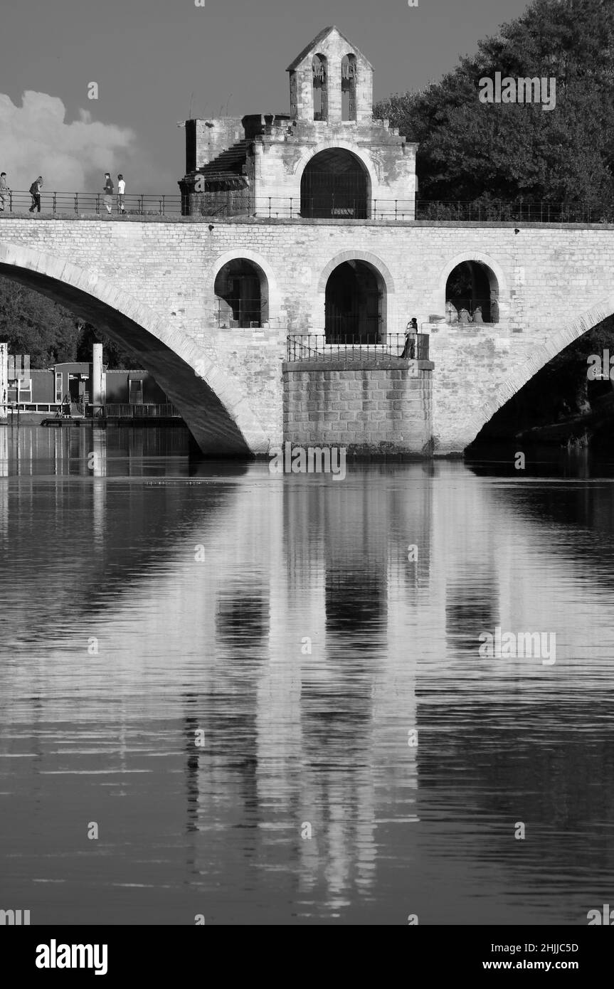 Pont d'Avignon, Saint Bénézet, Provence Alpes Côte d'Azur, Frankreich , Europa Stockfoto