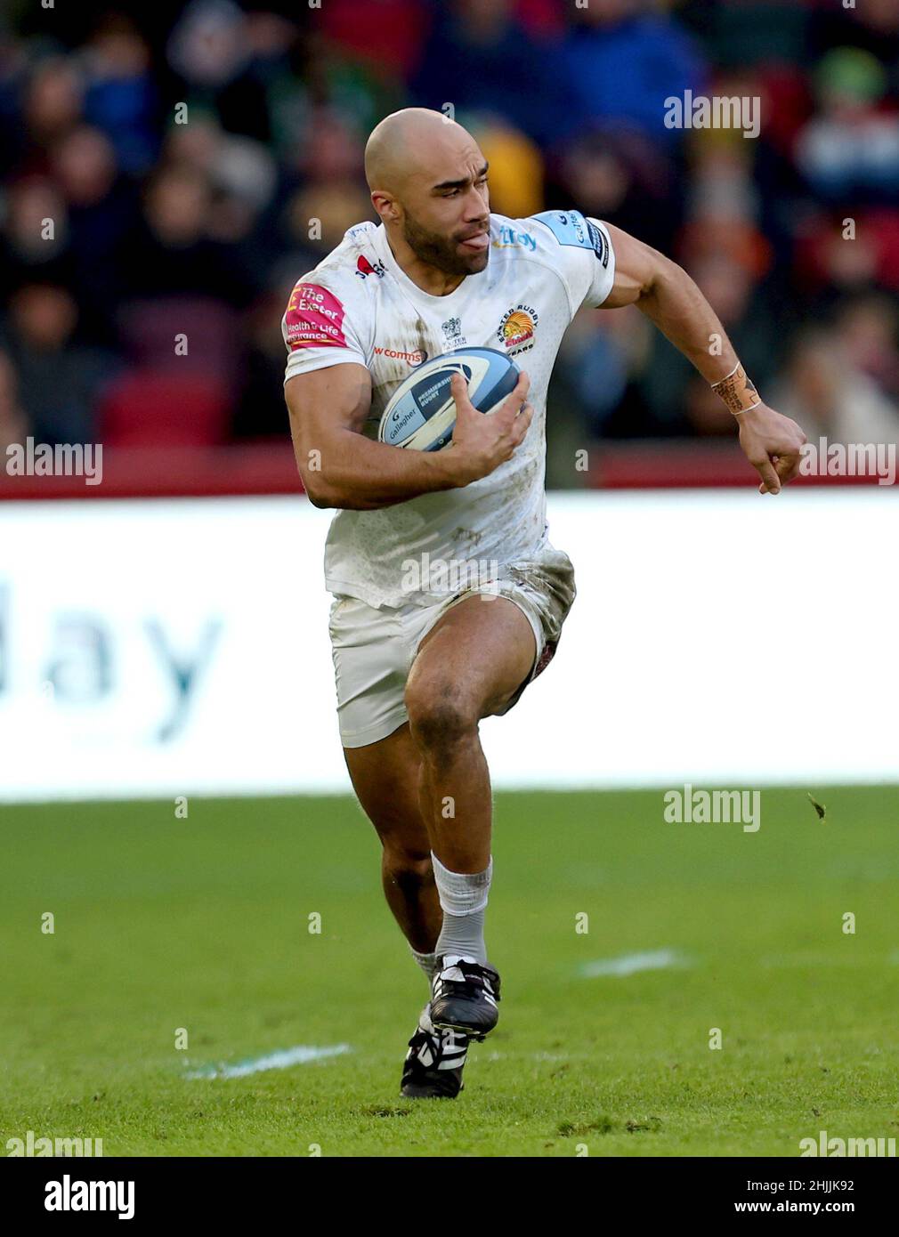 Olly Woodburn von Exeter Chiefs während des Spiels der Gallagher Premiership im Brentford Community Stadium, London. Bilddatum: Samstag, 29. Januar 2022. Stockfoto