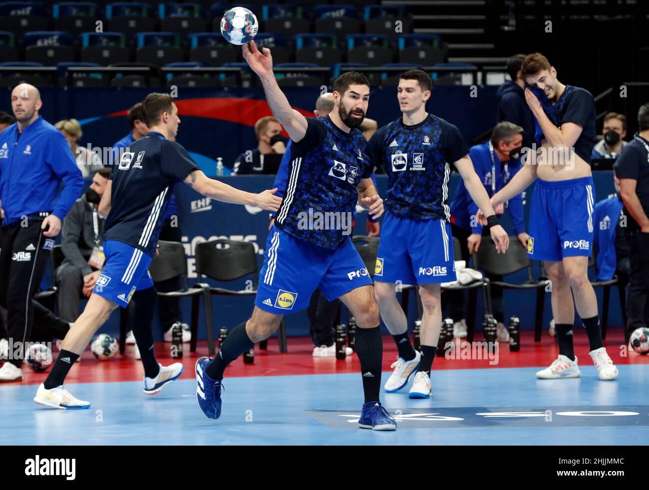 Handball EHF 2022 Herren Handball Europameisterschaft Platzierungsspiel 3/4 Frankreich Handball EHF 2022 Herren Handball Europameisterschaft Platzierungsspiel 3/4 Frankreich