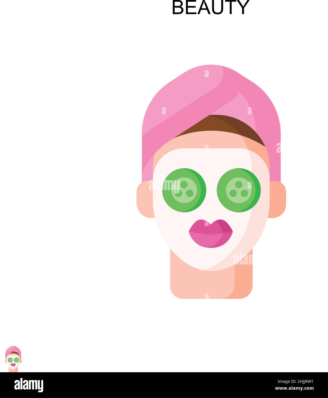Beauty Simple Vektor-Symbol. Illustration Symbol Design-Vorlage für Web mobile UI-Element. Stock Vektor Beauty Simple Vektor-Symbol. Illustration Symbol Design-Vorlage für Web mobile UI-Element. Stock Vektor