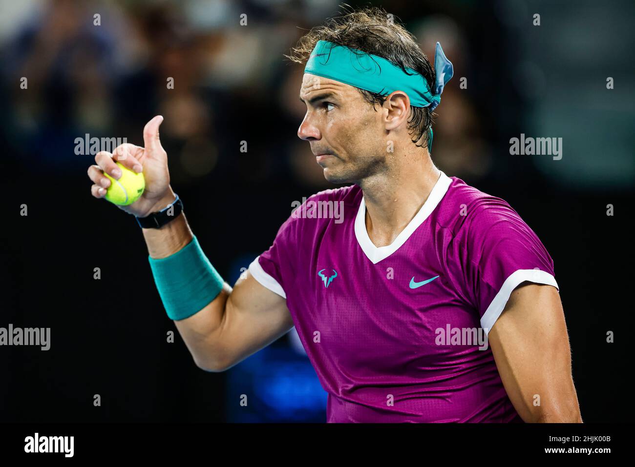 Melbourne, Australien. 30th Januar 2022. Tennis Grand Slam - Australian Open, Männer-Singles, Finale Nadal (Spanien) - Medvedev (Russland)