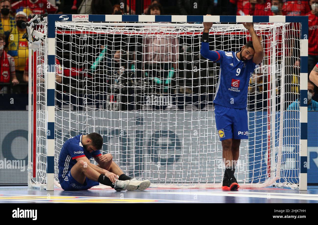 Handball EHF 2022 Herren Handball Europameisterschaft Platzierungsspiel 3/4 Frankreich Handball EHF 2022 Herren Handball Europameisterschaft Platzierungsspiel 3/4 Frankreich