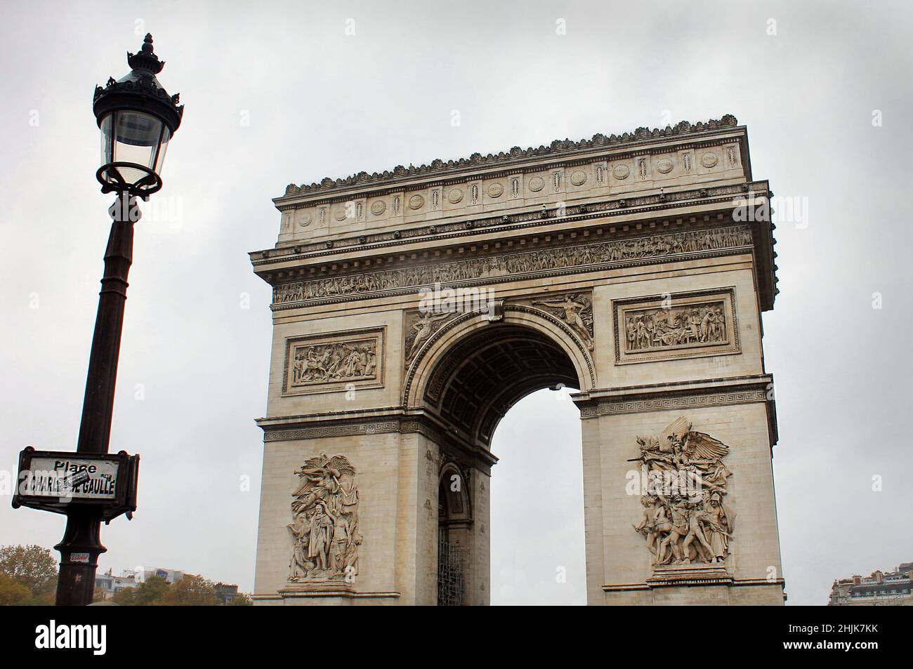 Ein wolkiger Tag in Paris Stockfoto