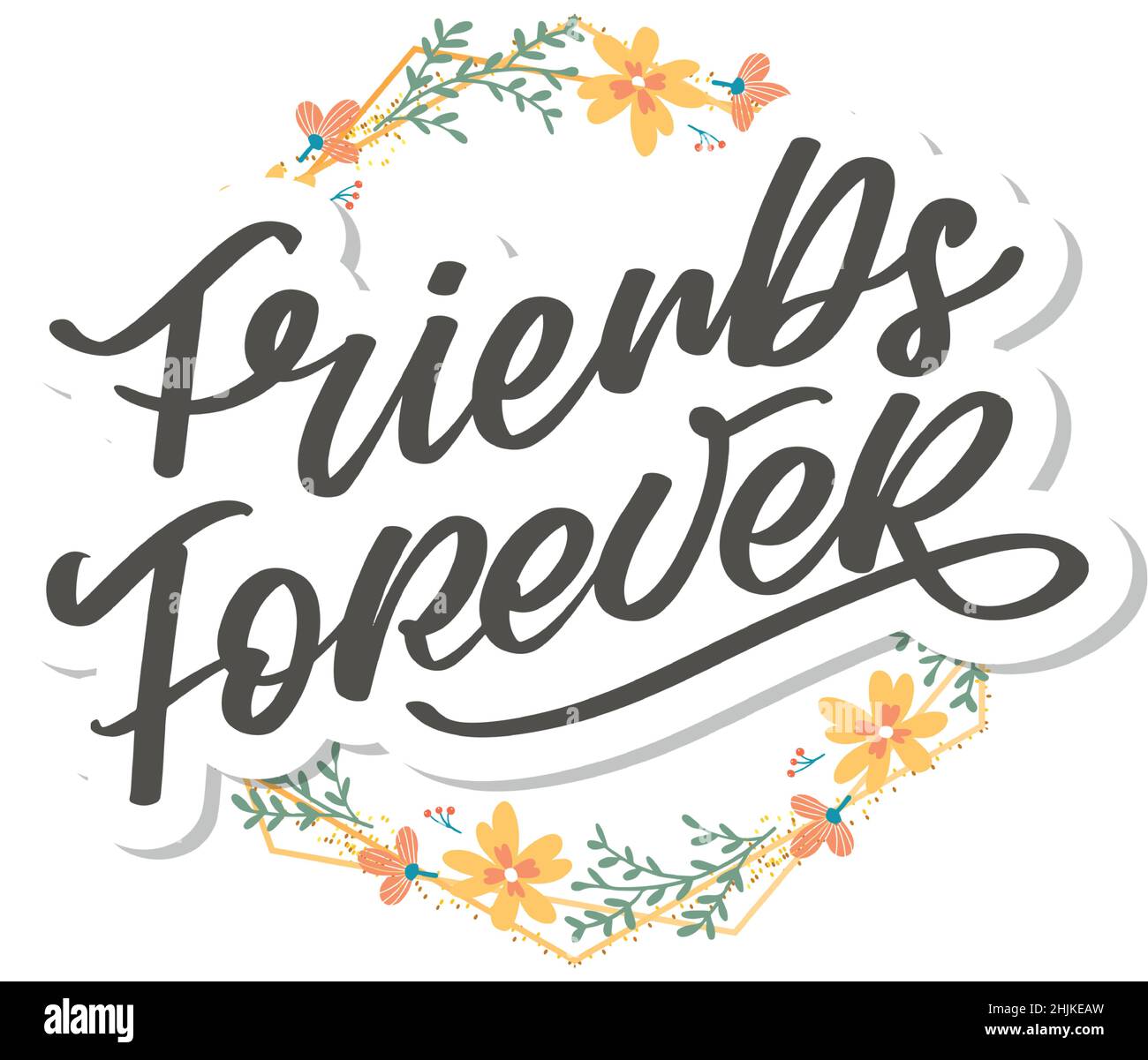 Soul Schwester mit Herz Schriftzug Design beste Freund Vorläufer Bff besties Stock Vektor