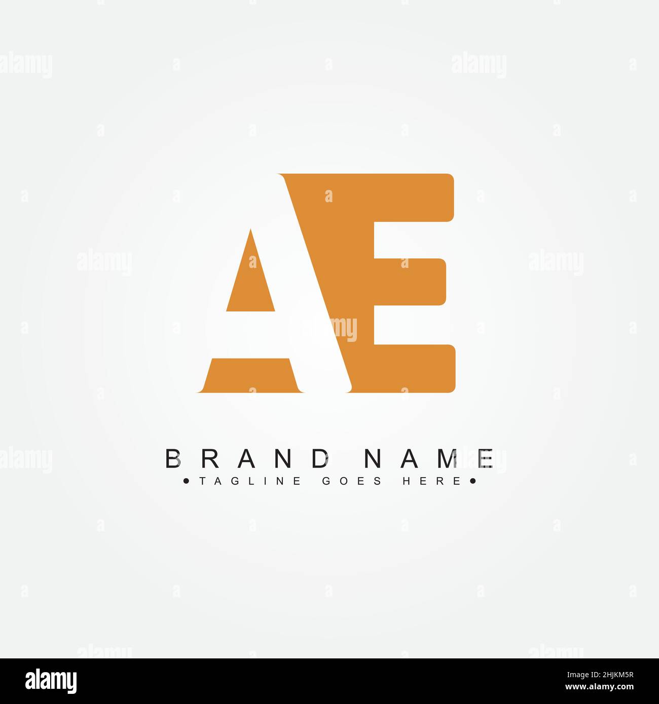 Anfangsbuchstabe AE-Logo - Minimales Business-Logo für Alphabet A und E - Monogramm-Vektor-Logo-Vorlage für Firmennamen-Initialen Stock Vektor