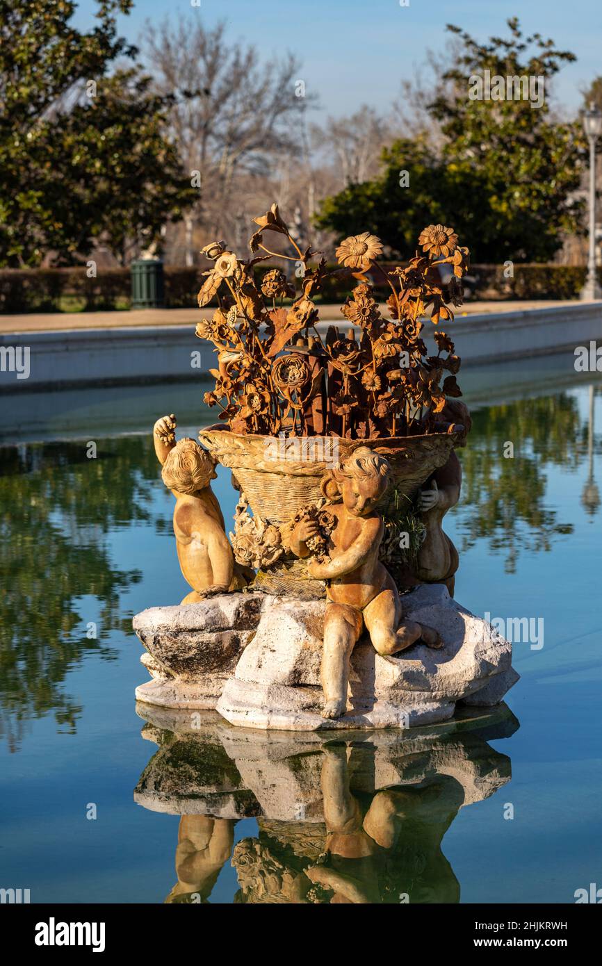 Real Sitio, Jardín del Parterre, fuente de Ceres Aranjuez, Madrid, Spanien Stockfoto