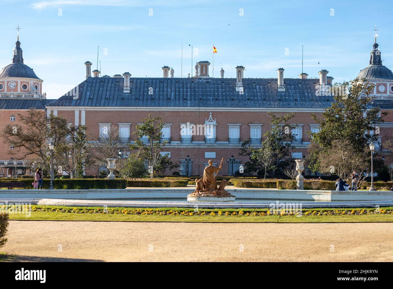 Real Sitio, Jardín del Parterre, fuente de Ceres Aranjuez, Madrid, Spanien Stockfoto