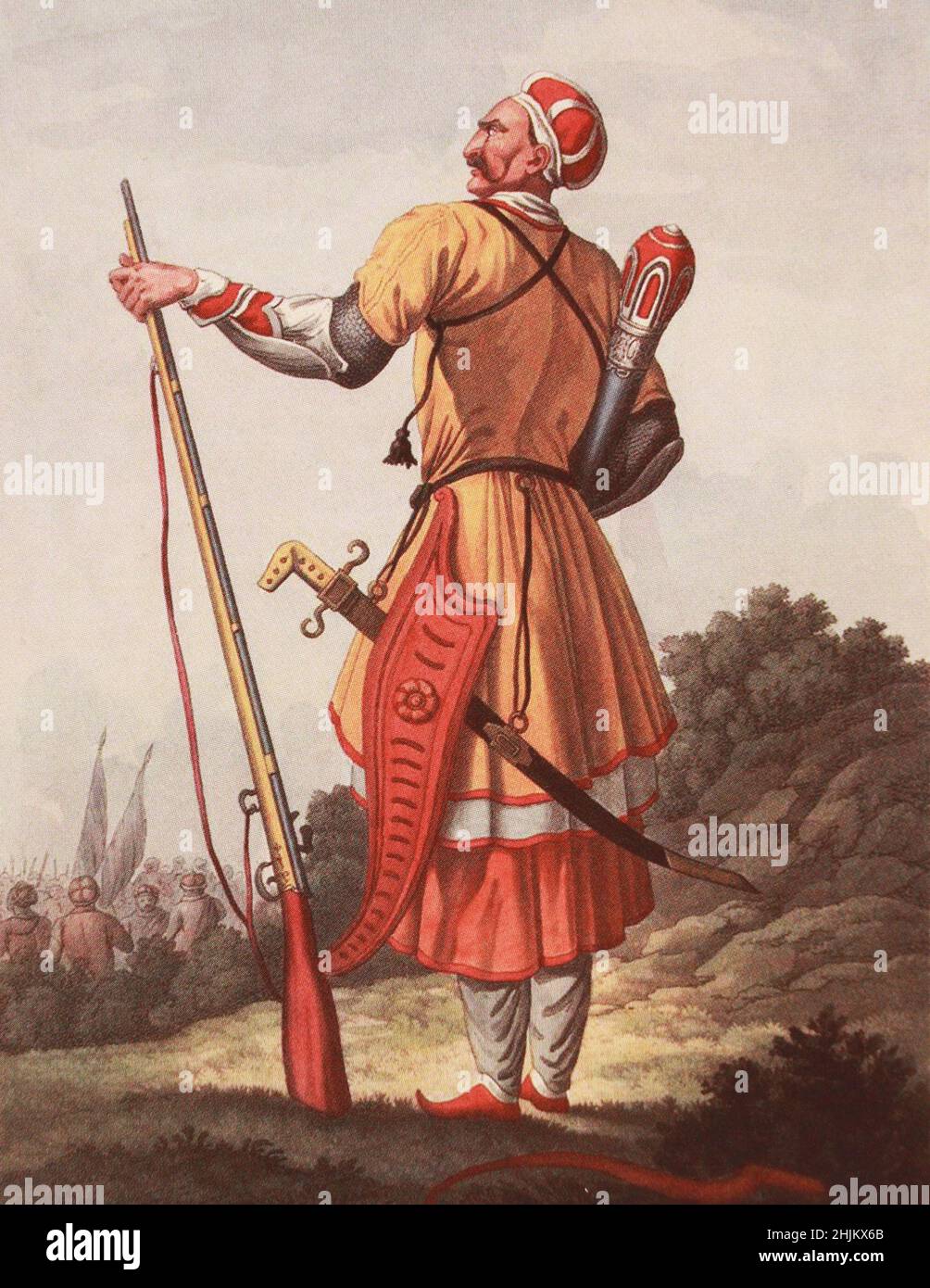 Prinz von Malaya Kabarda. Gravur des 19th. Jahrhunderts. Stockfoto