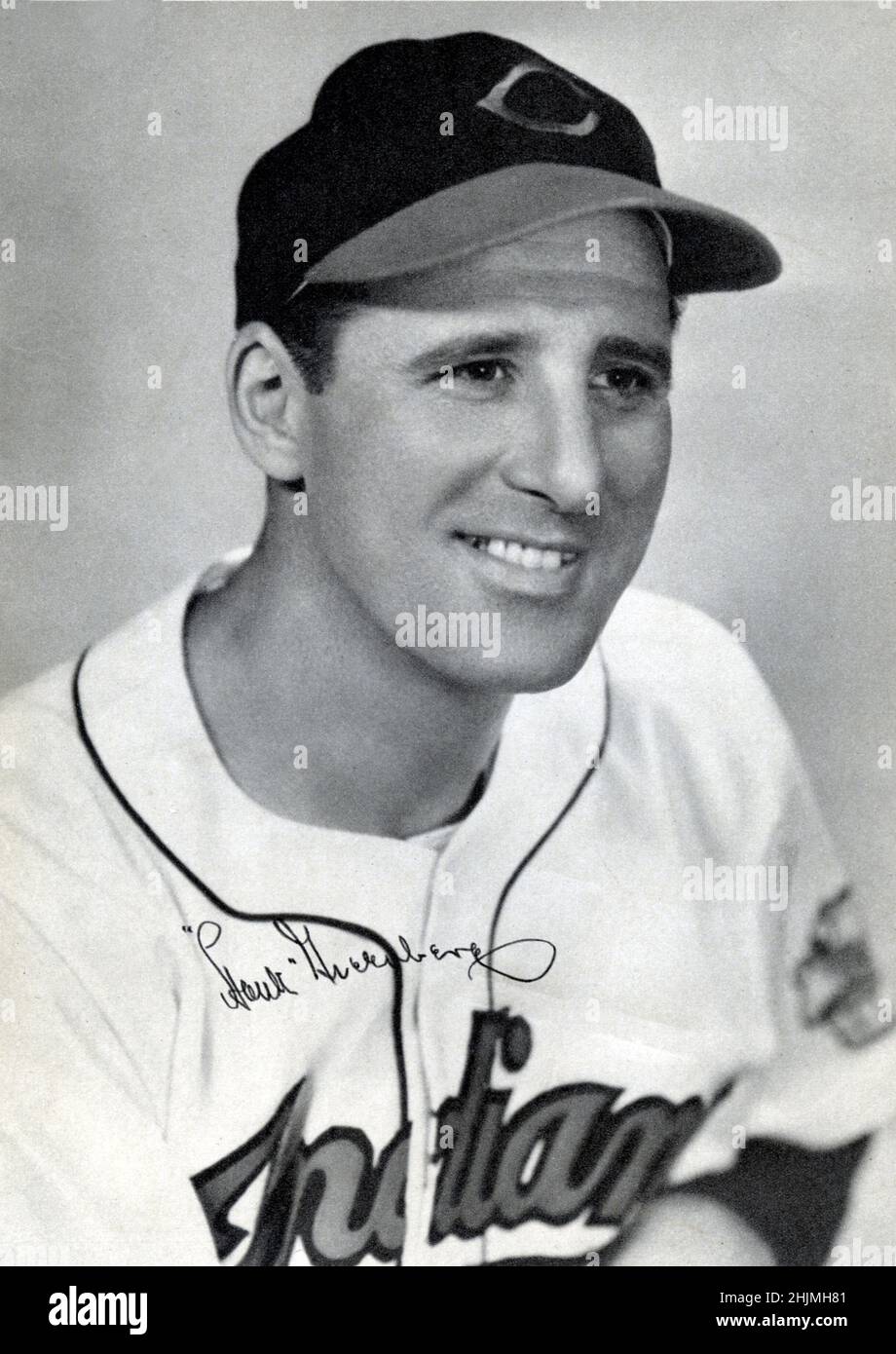 Erinnerungsfoto des Baseballspielers Hank Greenberg Stockfoto