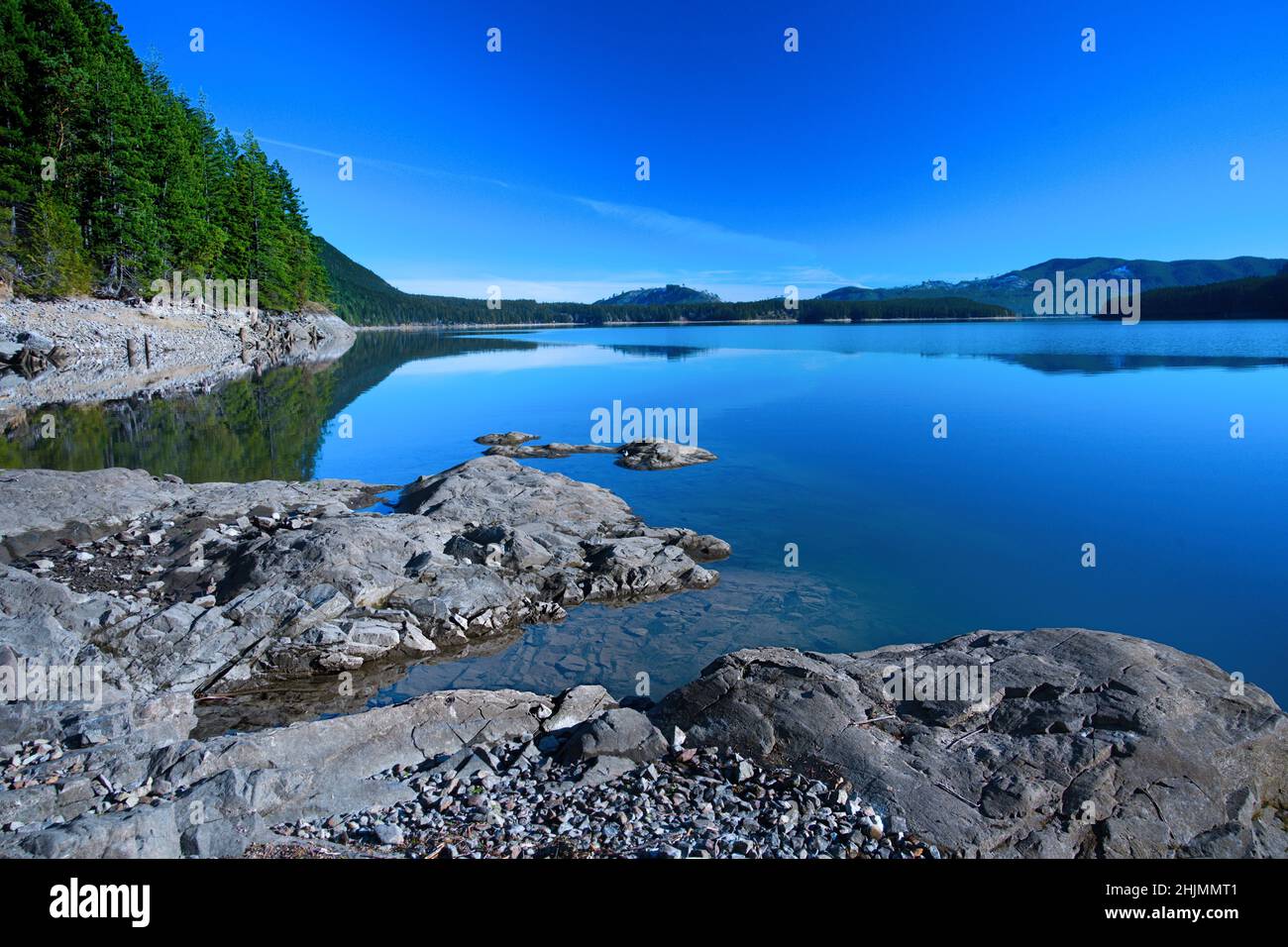 Lake Cushman Stockfoto