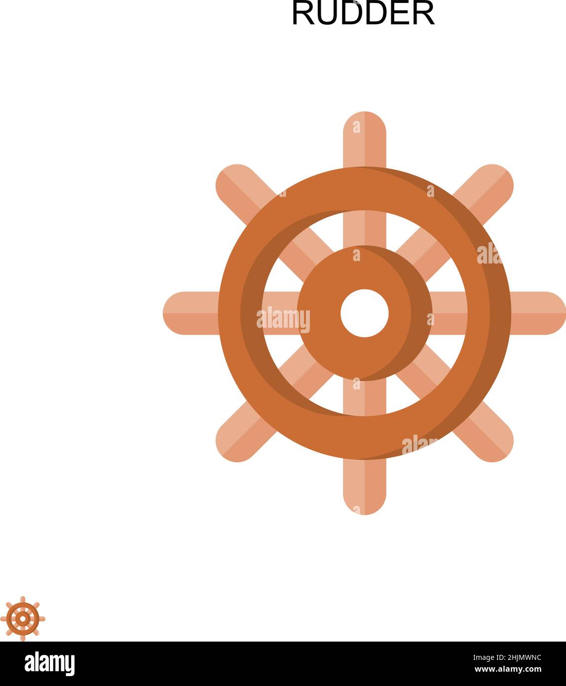 Einfaches Vektorsymbol für das Ruder. Illustration Symbol Design-Vorlage für Web mobile UI-Element. Stock Vektor