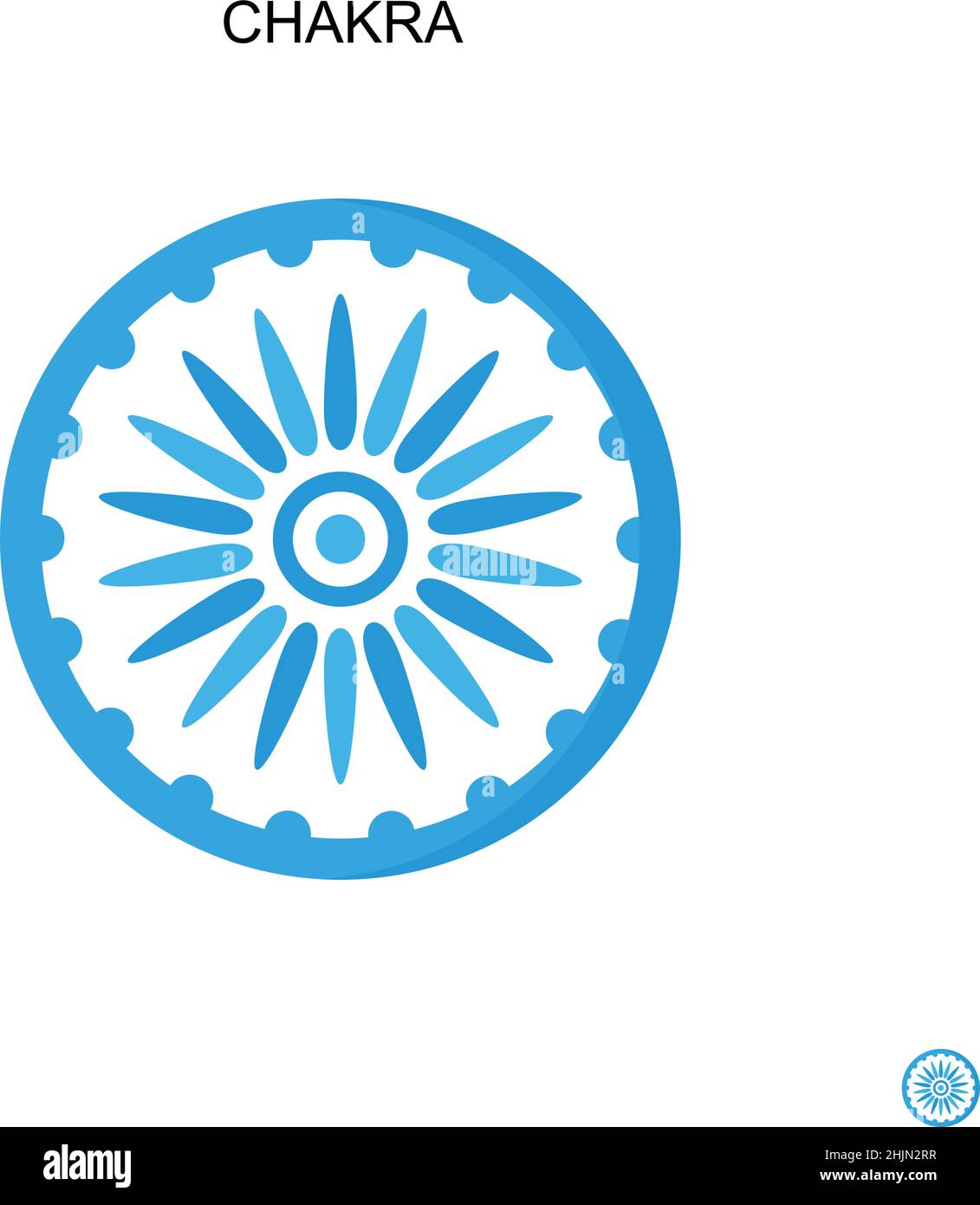 Einfaches Vektor-Symbol für Chakra. Illustration Symbol Design-Vorlage für Web mobile UI-Element. Stock Vektor