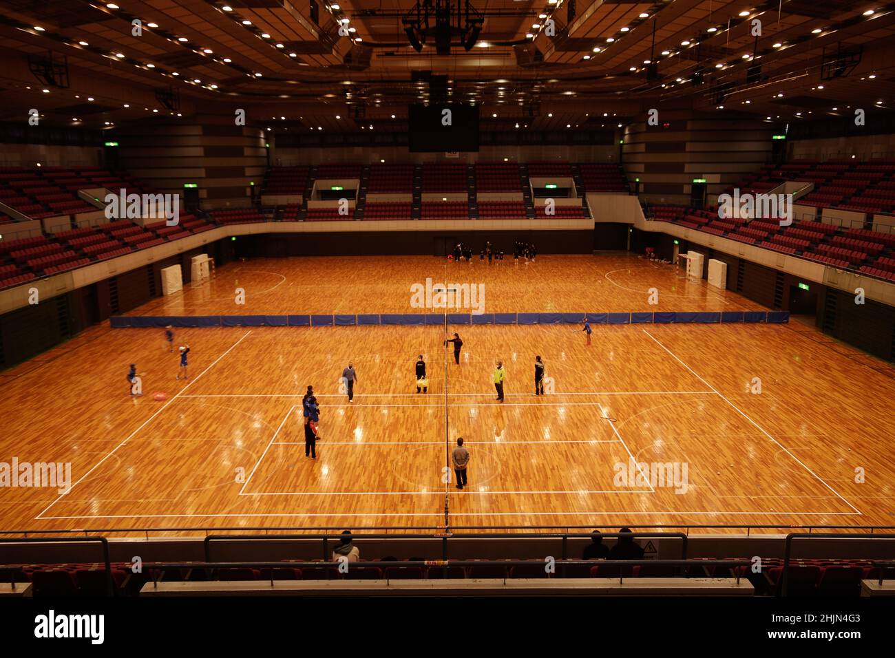 Hamamatsu, Shizuoka, Japan, 2022/30/01 , Innenraum der Hamamatsu Arena, einer Mehrzweck-Hallensportarena in Hamamatsu, Shizuok Stockfoto