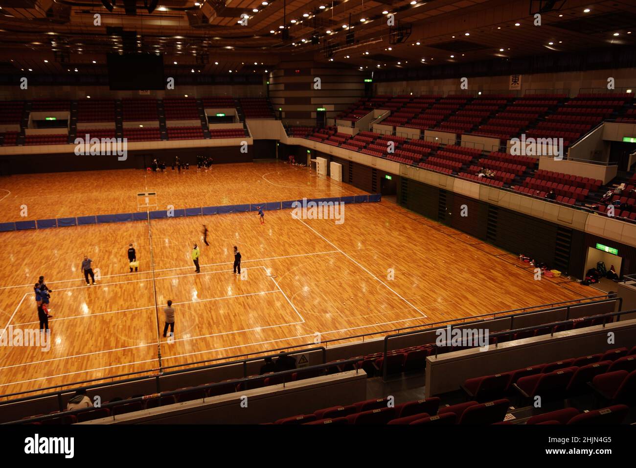 Hamamatsu, Shizuoka, Japan, 2022/30/01 , Innenraum der Hamamatsu Arena, einer Mehrzweck-Hallensportarena in Hamamatsu, Shizuok Stockfoto