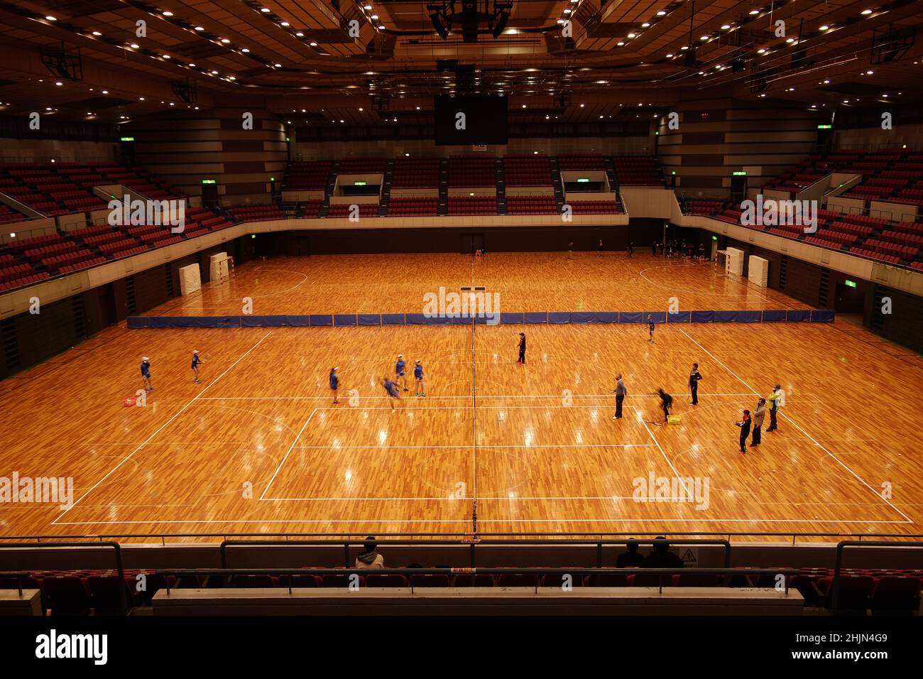 Hamamatsu, Shizuoka, Japan, 2022/30/01 , Innenraum der Hamamatsu Arena, einer Mehrzweck-Hallensportarena in Hamamatsu, Shizuok Stockfoto