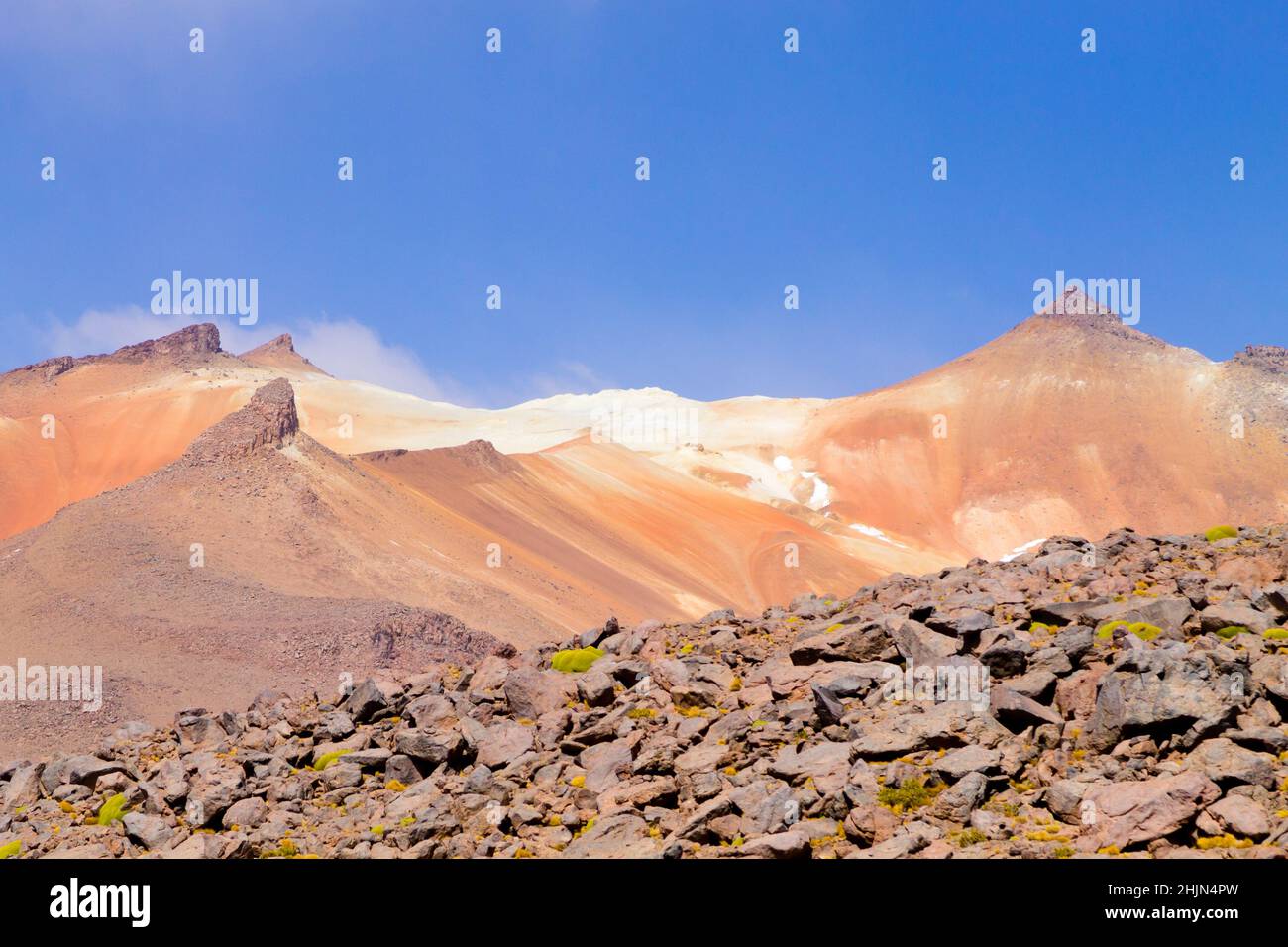 Bolivianischen Landschaft, Salvador Dali Desert View. Schöne Bolivien Stockfoto