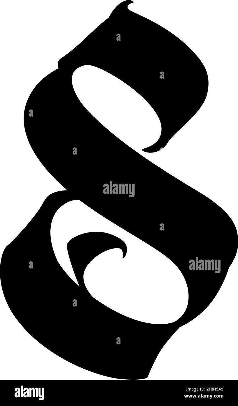 Die Zahlen sind im gotischen Stil. Vektor. Symbole auf weißem