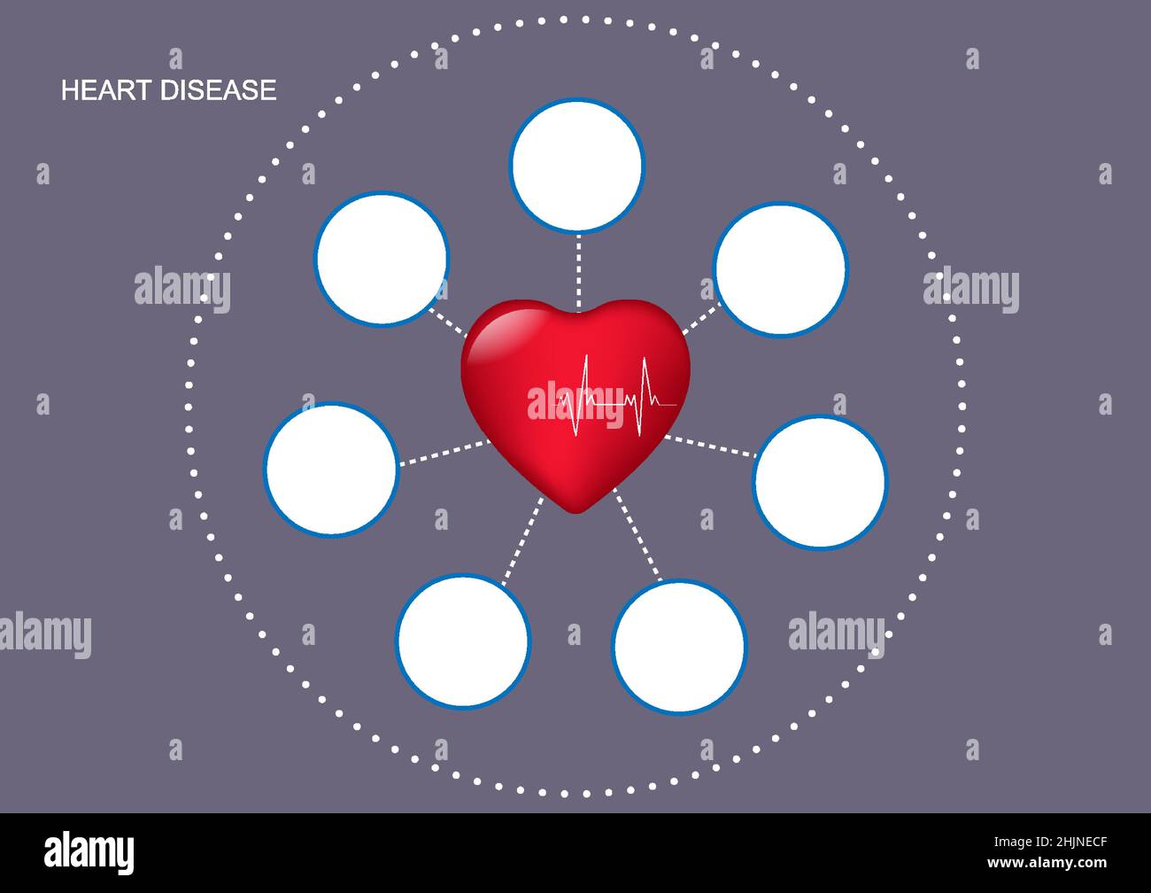 Grafiken Zeichnung Herz, für Präsentationskonzept Herzerkrankungen Vektor Illustration Stock Vektor