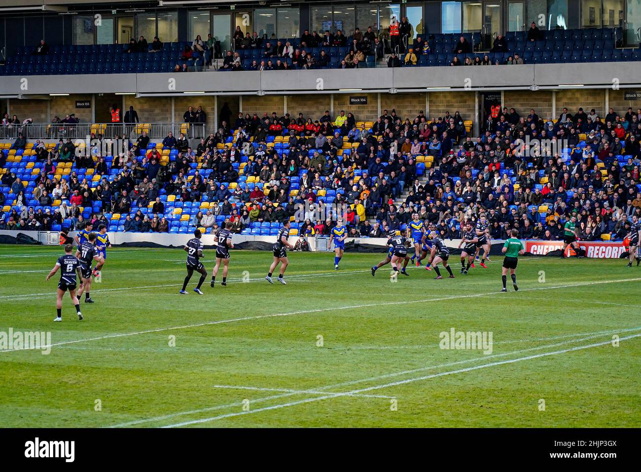 Wimbledon, Großbritannien. 19th Januar 2022. Allgemeine Spielansicht während des Wettkampfs der Betfred Championship zwischen London Broncos und Widnes Vikings am 30. Januar 2022 im Cherry Red Records Stadium, Plough Lane, Wimbledon, England. Foto von David Horn. Quelle: Prime Media Images/Alamy Live News Stockfoto