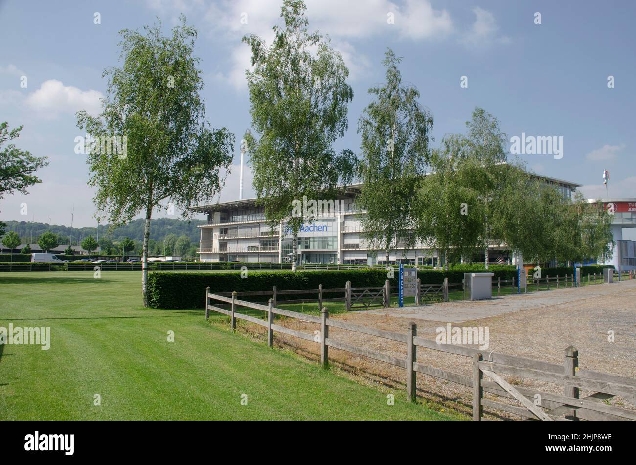 Aachen Juni 2021: Das CHIO-Stadion in Aachen Stockfoto