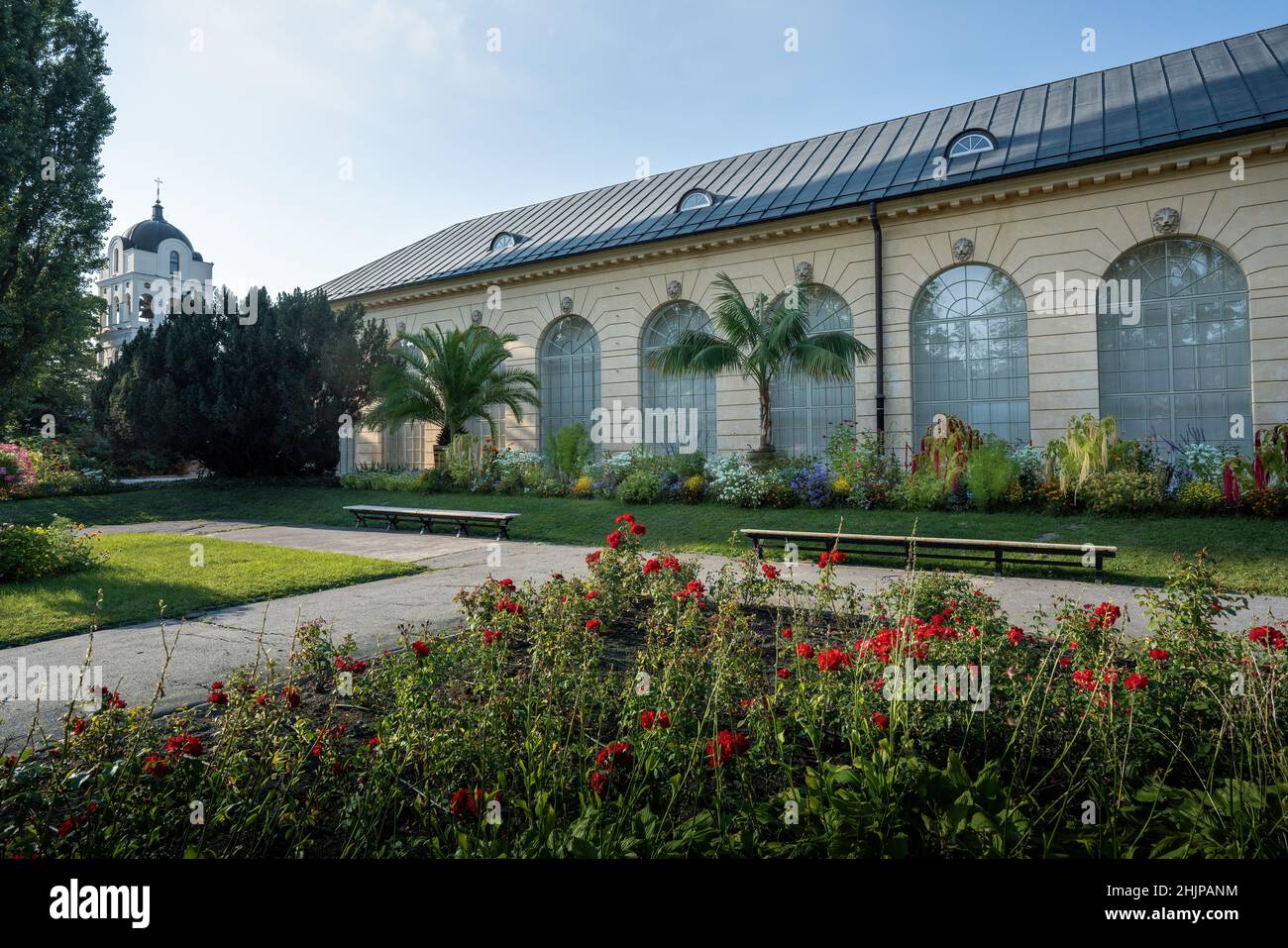 Orangerie im Wilanow Palace Gardens - Warschau, Polen Stockfoto