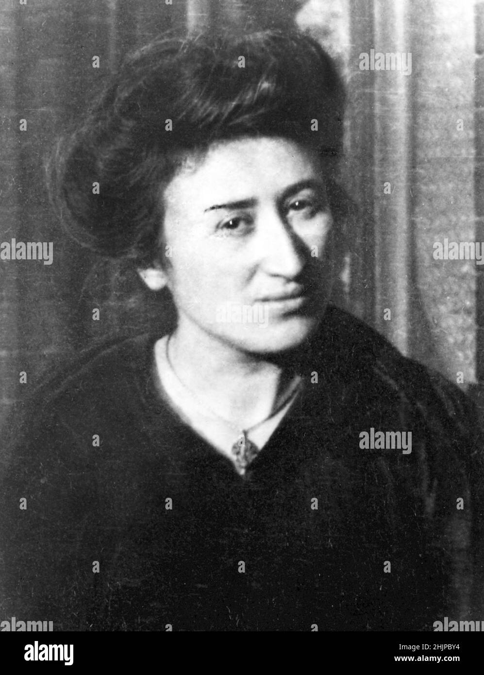 Porträt von Rosa Luxemburg (Rosa Luxemburg) (1870-1919) Sozialistin und Mitglied der Kommunistischen Partei Deutschlands - Photographie 1907-1908 Sammlung privee Stockfoto
