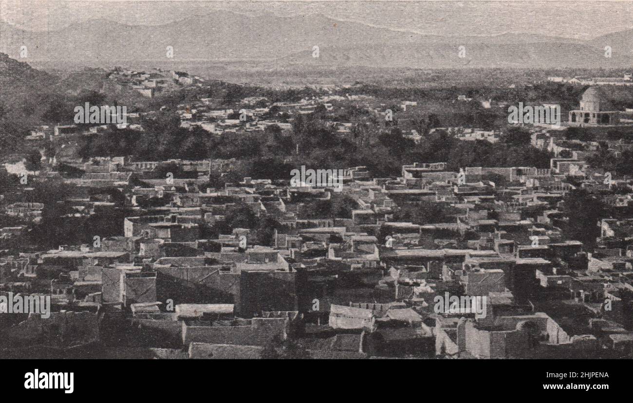 Historische und wunderschön gelegene Hauptstadt Afghanistans (1923) Stockfoto