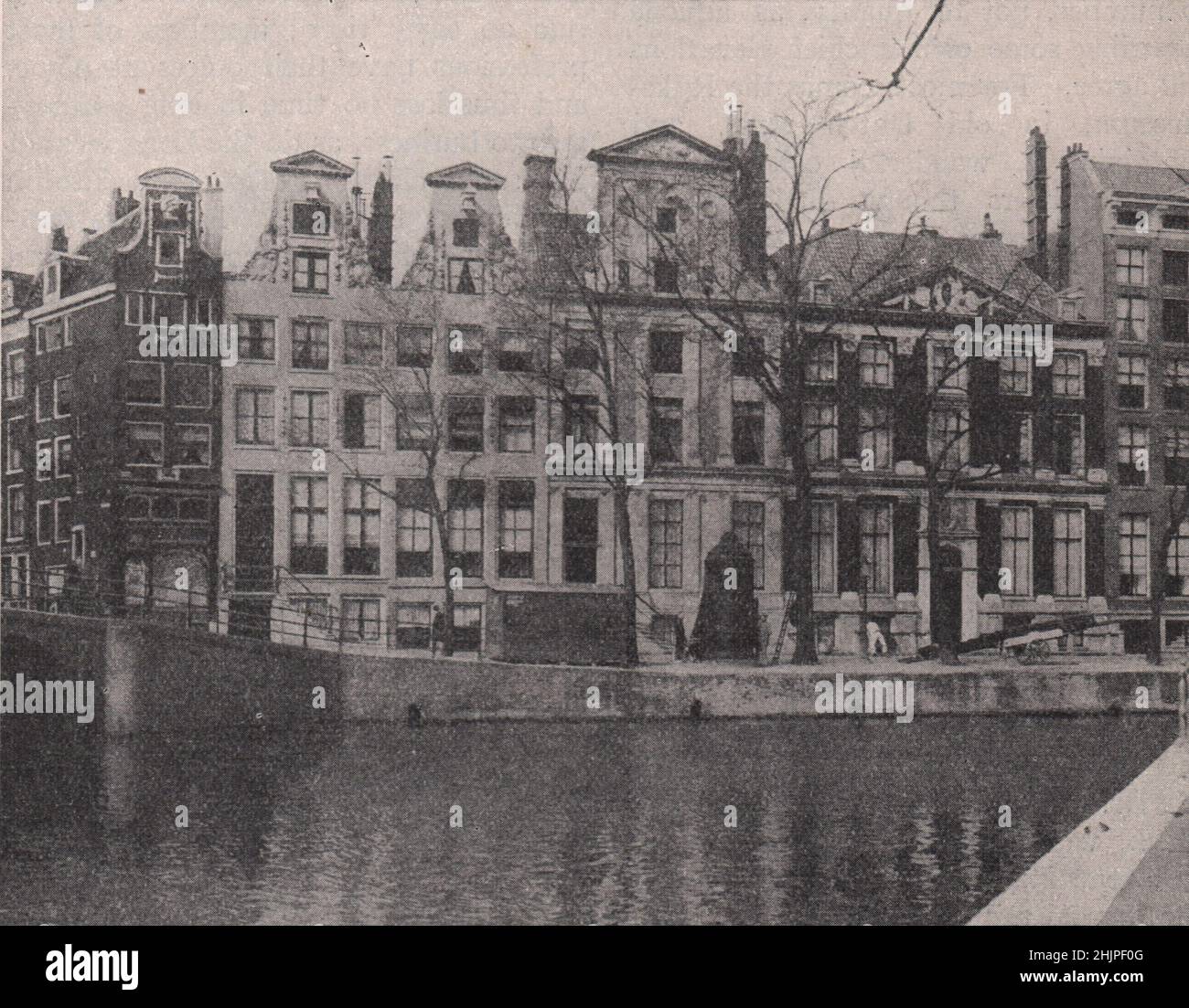 Alte Herrenhäuser niederländischer Patrizierfamilien. Niederlande. Amsterdam (1923) Stockfoto