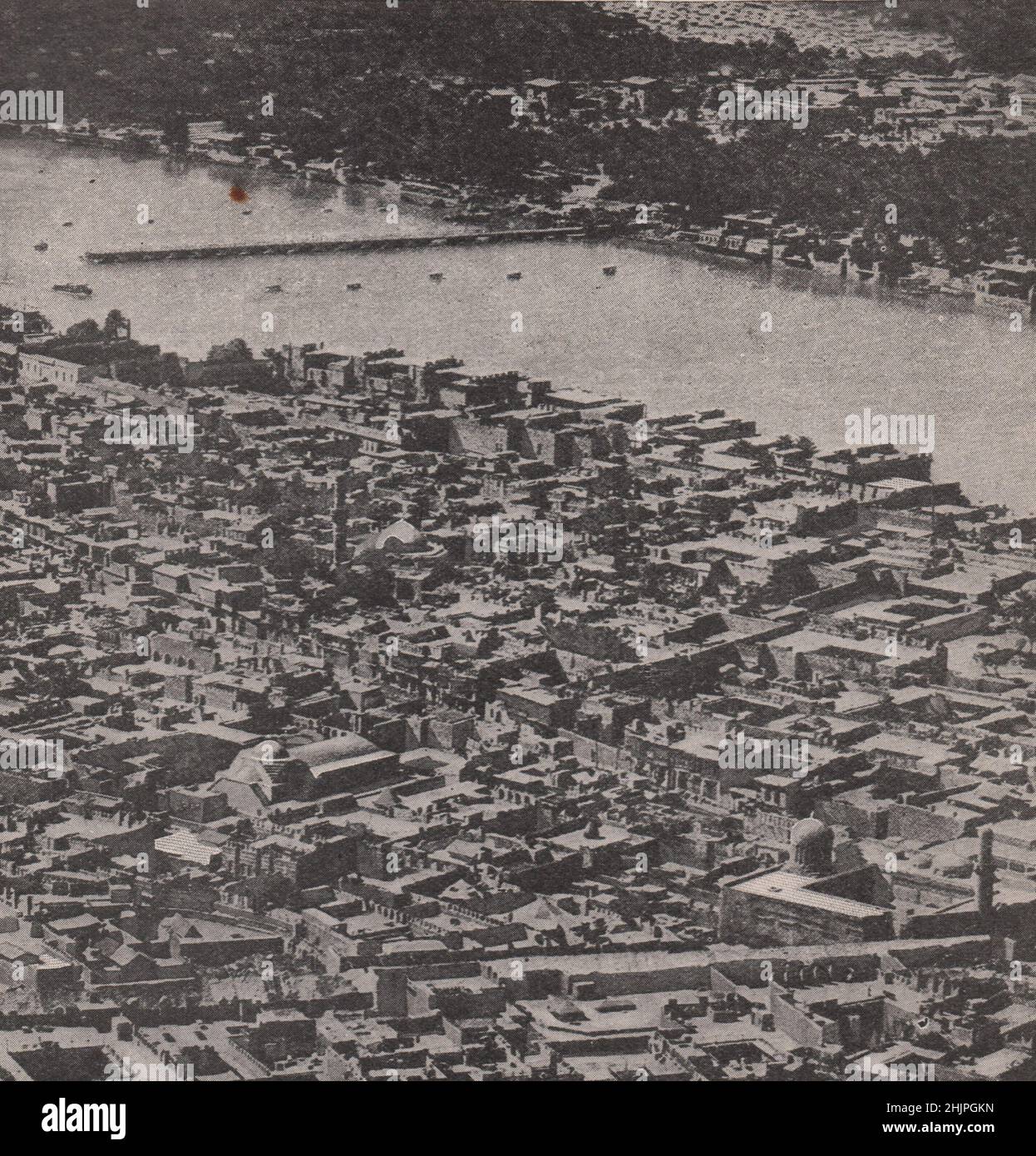 Modernes Viertel des alten Bagdad aus der Luft gesehen. Irak. Bagdad (1923) Stockfoto