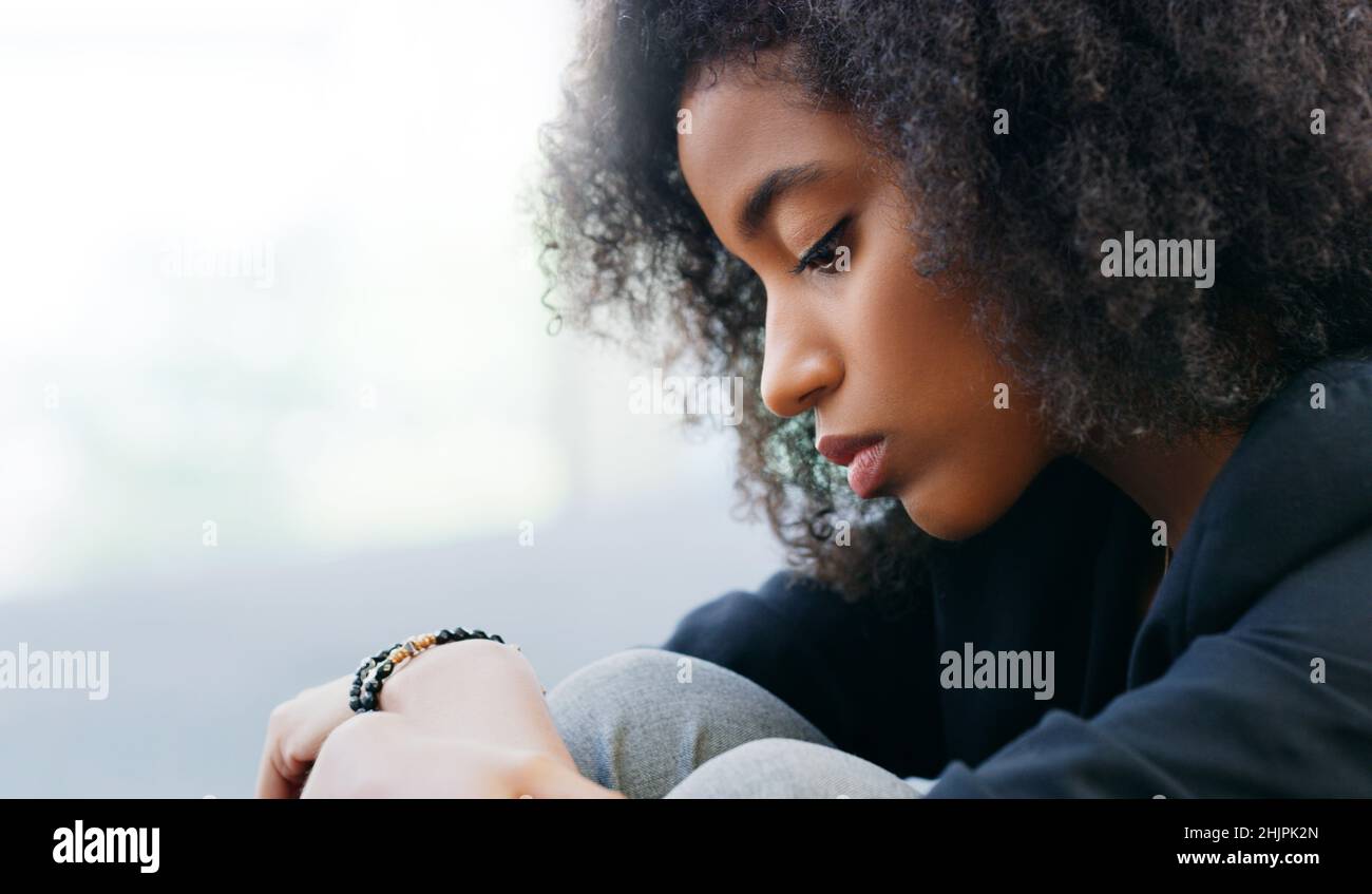 Lassen Sie sich nicht von Selbstzweifeln überwältigen Stockfoto